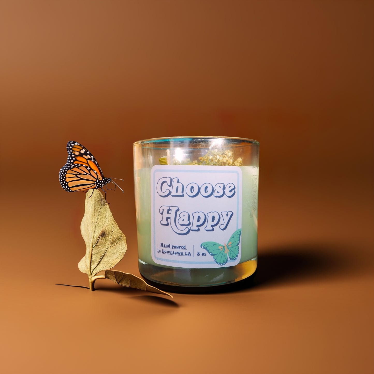 Choose Happy Candle