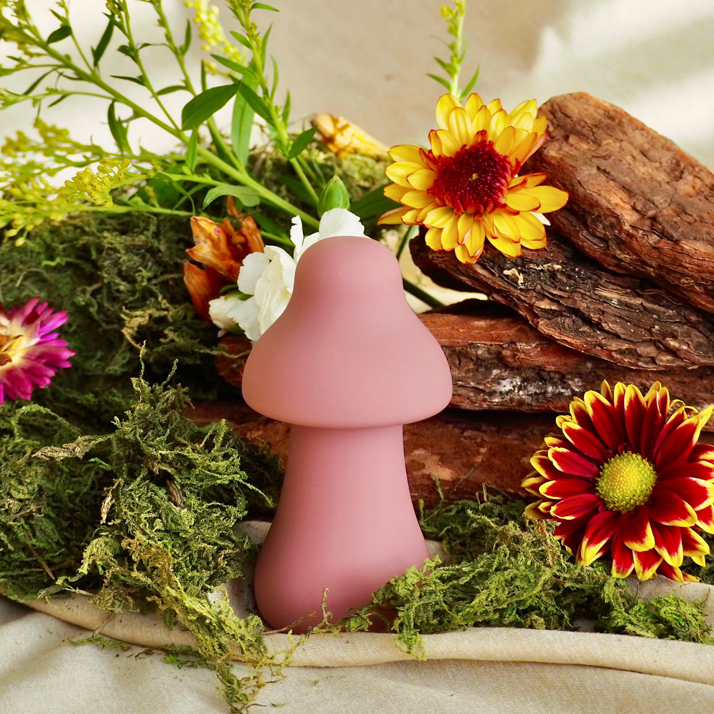 Adilene Blush Mushroom Vibrator